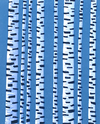Abstract Birches