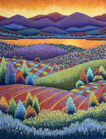 Quilted Fields Sunset