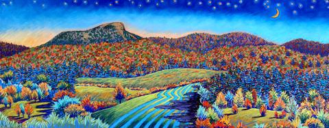 Camels Hump Autumn Moonrise