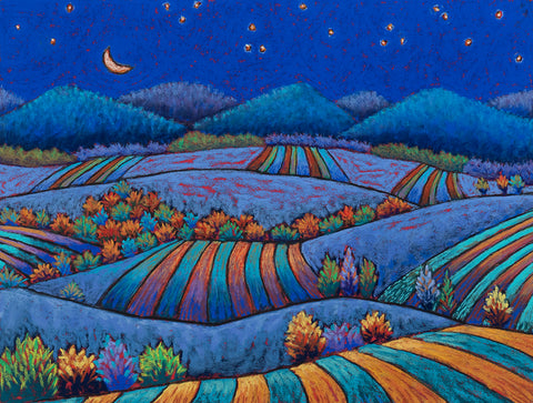 Crescent Moon and Fields