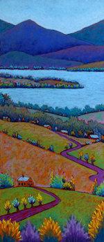 Field, Farms and Lake
