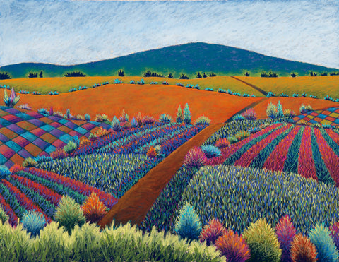Quilted Fields Receding